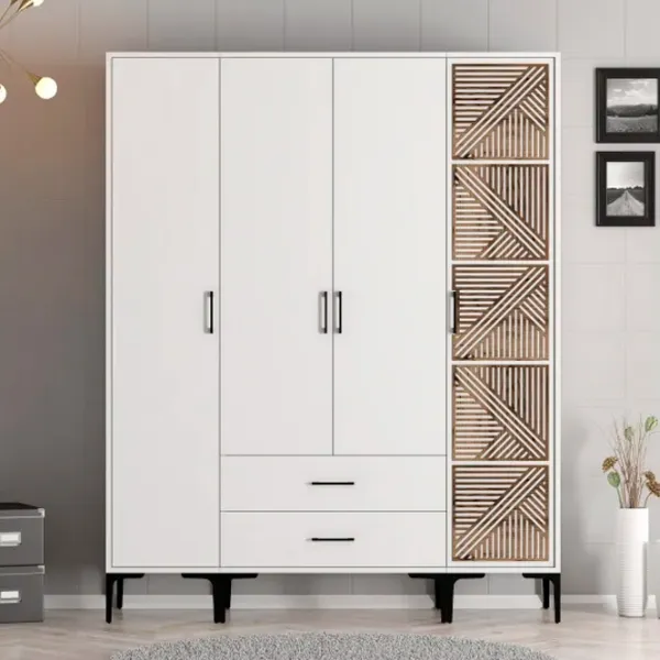 Гардероб Trendy Kumsal STP 160 x 47.5см x 201.4 / ДСП меламин / White photo 3