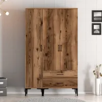 Dulap pentru haine Trendy Kumsal ST 120 x 47.5 x 201.4 / PAL melaminat / Walnut photo 3