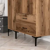 Dulap pentru haine Trendy Kumsal ST 120 x 47.5 x 201.4 / PAL melaminat / Walnut photo 8