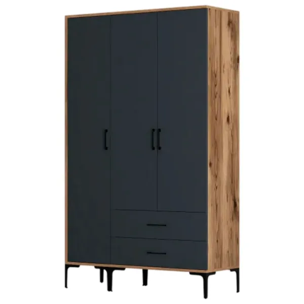 Dulap pentru haine Trendy Kumsal ST 120 x 47.5 x 201.4 / PAL melaminat / Walnut photo 1