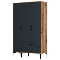 Dulap pentru haine Trendy Kumsal ST 120 x 47.5 x 201.4 / PAL melaminat / Walnut