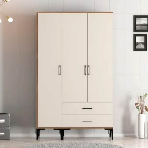 Dulap pentru haine Trendy Kumsal ST 120 x 47.5 x 201.4 / PAL melaminat / Walnut photo 3