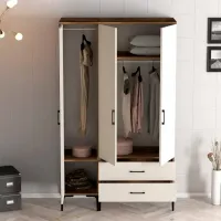 Гардероб Trendy Kumsal ST 120 x 47.5см x 201.4 / ДСП меламин / Oреховый photo 6