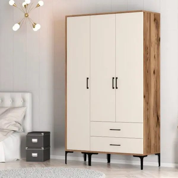 Dulap pentru haine Trendy Kumsal ST 120 x 47.5 x 201.4 / PAL melaminat / Walnut photo 7