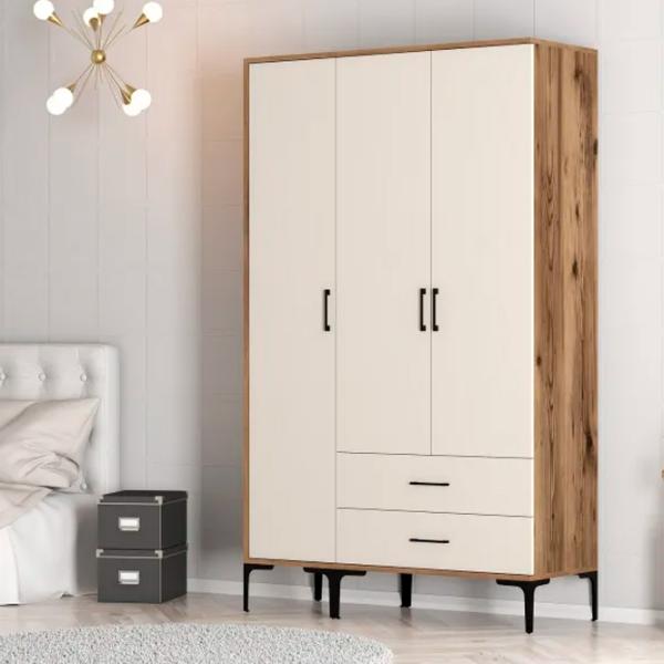 Dulap pentru haine Trendy Kumsal ST 120 x 47.5 x 201.4 / PAL melaminat / Walnut photo 7