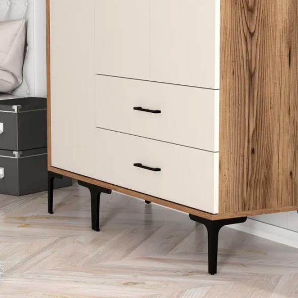 Dulap pentru haine Trendy Kumsal ST 120 x 47.5 x 201.4 / PAL melaminat / Walnut photo 8