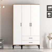 Dulap pentru haine Trendy Kumsal ST 120 x 47.5 x 201.4 / PAL melaminat / Walnut photo 3