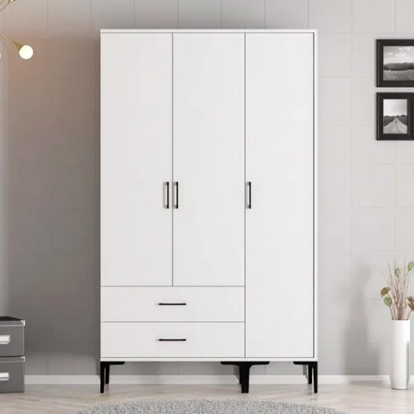 Dulap pentru haine Trendy Kumsal ST 120 x 47.5 x 201.4 / PAL melaminat / White photo 5