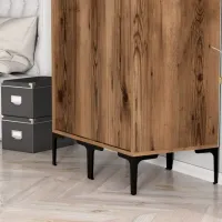 Dulap pentru haine Trendy Kumsal SS 80 x 47.5 x 201.4 / PAL melaminat / Walnut photo 6