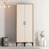 Dulap pentru haine Trendy Kumsal SS 80 x 47.5 x 201.4 / PAL melaminat / Walnut photo 3