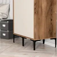 Dulap pentru haine Trendy Kumsal SS 80 x 47.5 x 201.4 / PAL melaminat / Walnut photo 6