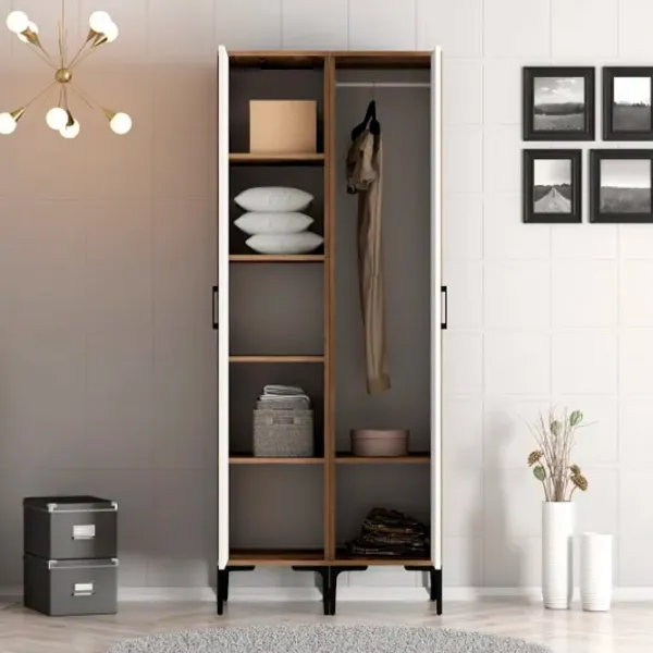 Гардероб Trendy Kumsal SS 80 x 47.5см x 201.4 / ДСП меламин / Oреховый photo 5