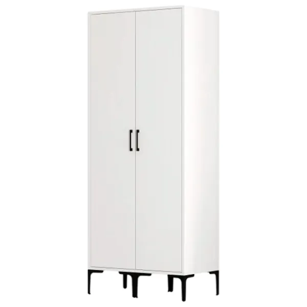 Dulap pentru haine Trendy Kumsal SS 80 x 47.5 x 201.4 / PAL melaminat / White photo 1