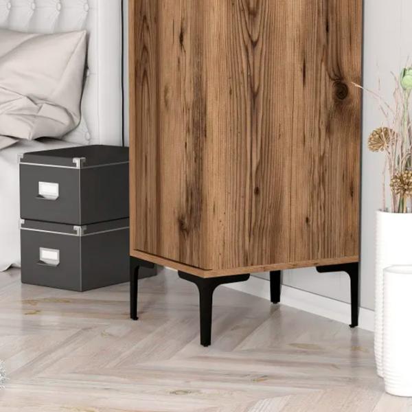 Dulap pentru haine Trendy Kumsal S 40 x 47.5 x 201.4 / PAL melaminat / Walnut photo 8