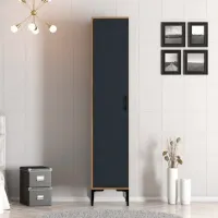 Dulap pentru haine Trendy Kumsal S 40 x 47.5 x 201.4 / PAL melaminat / Walnut photo 3