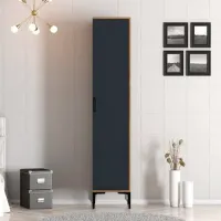 Dulap pentru haine Trendy Kumsal S 40 x 47.5 x 201.4 / PAL melaminat / Walnut photo 5