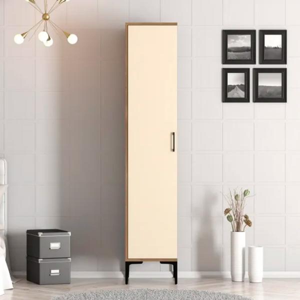 Dulap pentru haine Trendy Kumsal S 40 x 47.5 x 201.4 / PAL melaminat / Walnut photo 3