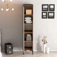 Dulap pentru haine Trendy Kumsal S 40 x 47.5 x 201.4 / PAL melaminat / Walnut photo 4