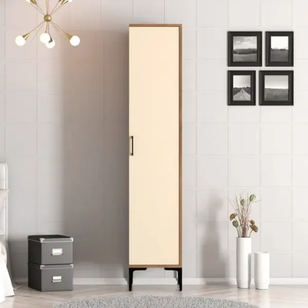 Dulap pentru haine Trendy Kumsal S 40 x 47.5 x 201.4 / PAL melaminat / Walnut photo 5