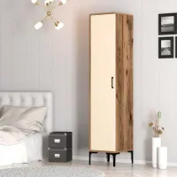 Dulap pentru haine Trendy Kumsal S 40 x 47.5 x 201.4 / PAL melaminat / Walnut photo 7