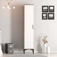 Dulap pentru haine Trendy Kumsal S 40 x 47.5 x 201.4 / PAL melaminat / Walnut photo 3