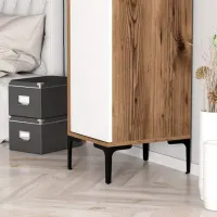Dulap pentru haine Trendy Kumsal S 40 x 47.5 x 201.4 / PAL melaminat / Walnut photo 8
