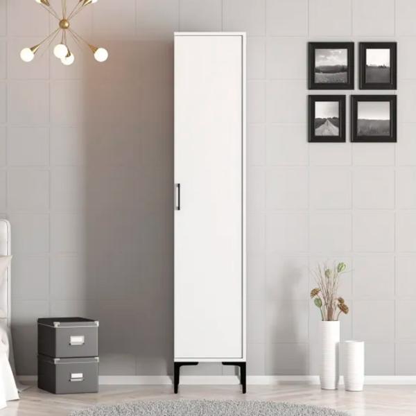 Dulap pentru haine Trendy Kumsal S 40 x 47.5 x 201.4 / PAL melaminat / White photo 4