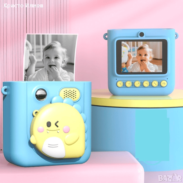 Фотоаппарат Kidyprint WK01  3+ / Черный Синий photo 2