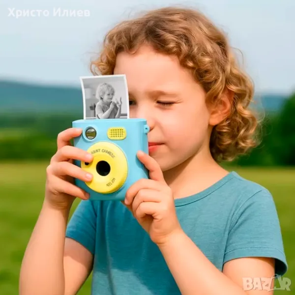 Фотоаппарат Kidyprint WK01  3+ / Черный Синий photo 4