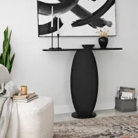 Комод Trendy Ellittica 81 x 100 x 30см / Дерево / Антрацит photo 4