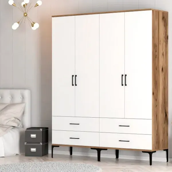 Гардероб Trendy Kumsal TT 160 x 47.5см x 201.4 / ДСП меламин / Oреховый photo 4
