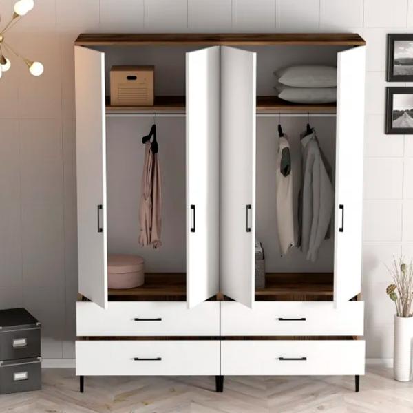 Гардероб Trendy Kumsal TT 160 x 47.5см x 201.4 / ДСП меламин / Oреховый photo 5