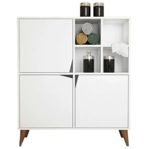 Comodă Trendy multifunctional Puls 115 x 100 x 30 / PAL / White photo 1