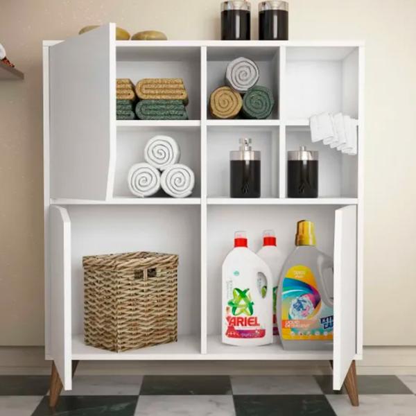 Comodă Trendy multifunctional Puls 115 x 100 x 30 / PAL / White photo 2