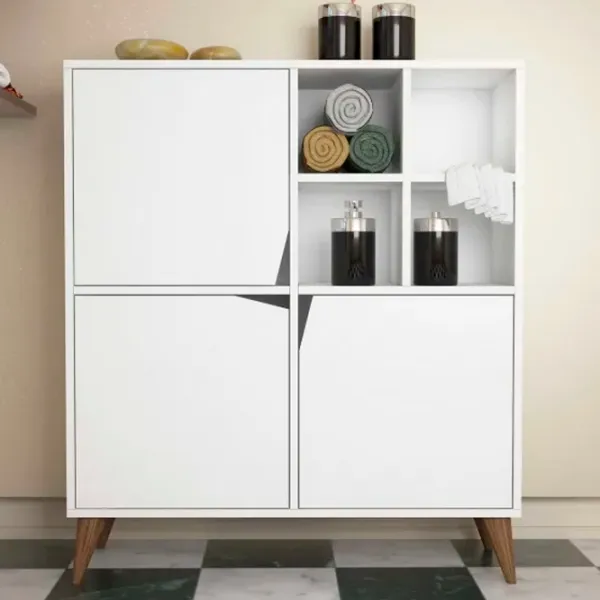 Comodă Trendy multifunctional Puls 115 x 100 x 30 / PAL / White photo 3
