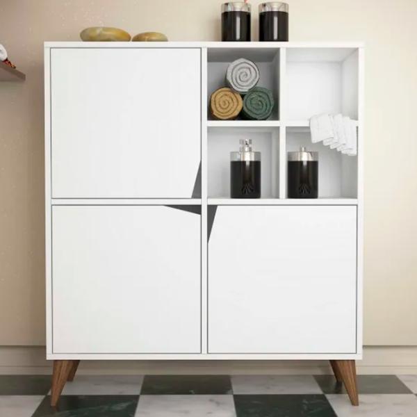 Comodă Trendy multifunctional Puls 115 x 100 x 30 / PAL / White photo 3