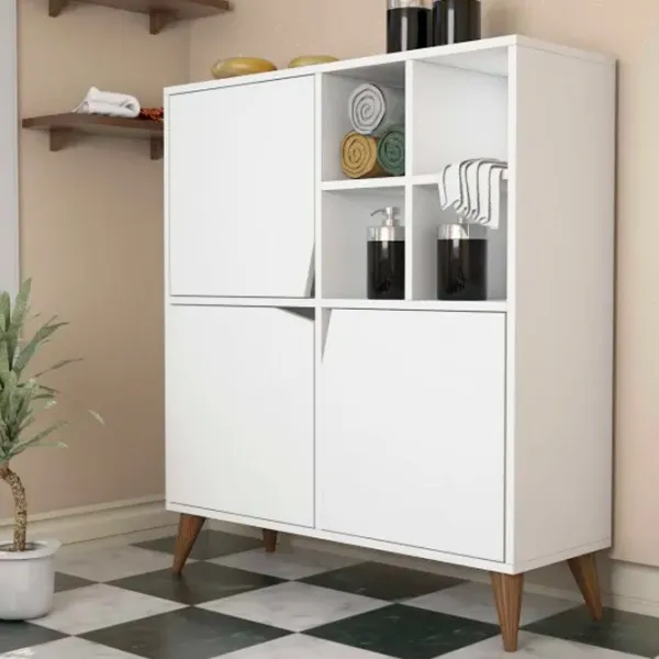 Comodă Trendy multifunctional Puls 115 x 100 x 30 / PAL / White photo 4