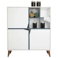 Comodă Trendy multifunctional Puls 115 x 100 x 30 / PAL / Blue