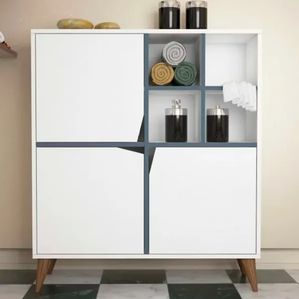 Comodă Trendy multifunctional Puls 115 x 100 x 30 / PAL / Blue photo 3