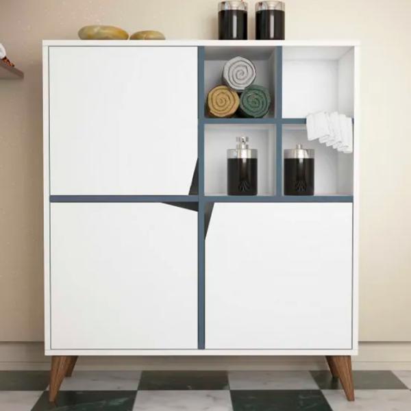 Comodă Trendy multifunctional Puls 115 x 100 x 30 / PAL / Blue photo 3