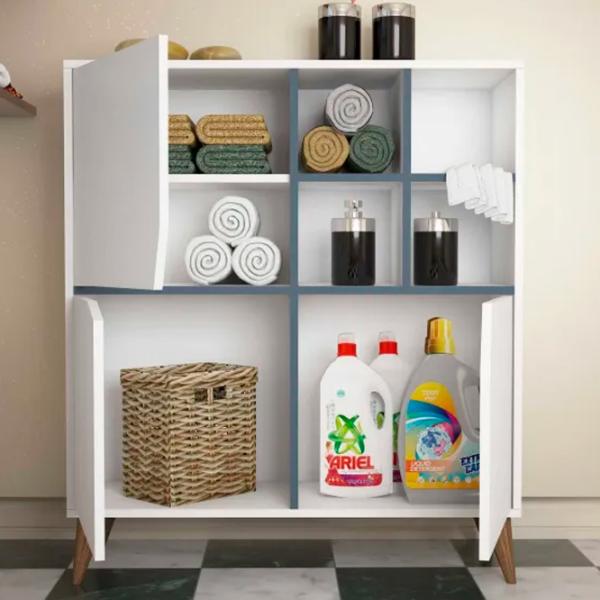 Comodă Trendy multifunctional Puls 115 x 100 x 30 / PAL / Blue photo 5