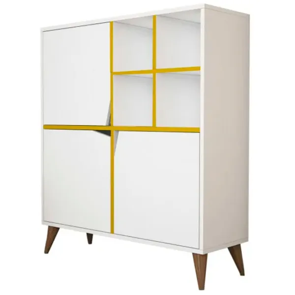 Комод Trendy multifunctional Puls 115 x 100 x 30см / ДСП / Желтый photo 1