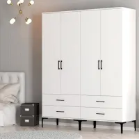 Гардероб Trendy Kumsal TT 160 x 47.5см x 201.4 / ДСП меламин / White photo 5