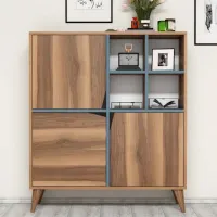 Комод Trendy multifunctional Puls 115 x 100 x 30см / ДСП / Brown photo 3