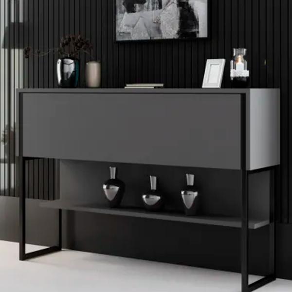Comodă Trendy Luxe 80 x 120 x 30 / PAL / Antracit photo 3