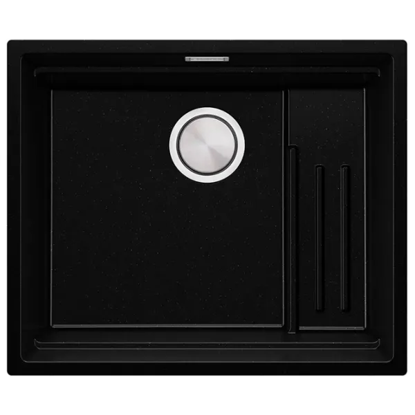 Кухонная мойка PRIMAGRAN PRAGUE 60 Step Level Undermount 47 x 56 / Гранит / Черный металлик photo 1