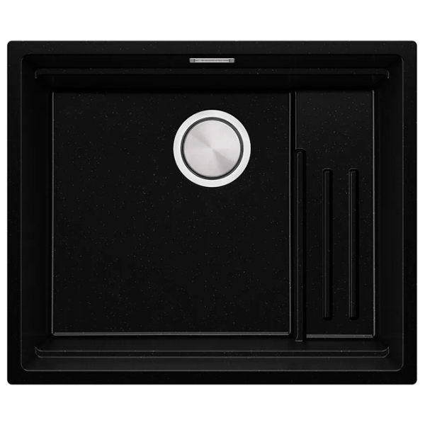 Кухонная мойка PRIMAGRAN PRAGUE 60 Step Level Undermount 47 x 56 / Гранит / Черный металлик photo 1