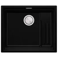 Кухонная мойка PRIMAGRAN PRAGUE 60 Step Level Undermount 47 x 56 / Гранит / Черный металлик