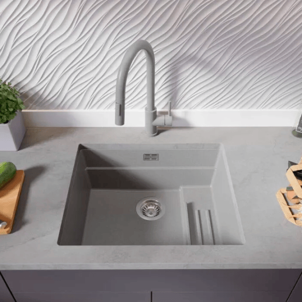 Кухонная мойка PRIMAGRAN PRAGUE 60 Step Level Undermount 47 x 56 / Гранит / Серый photo 5