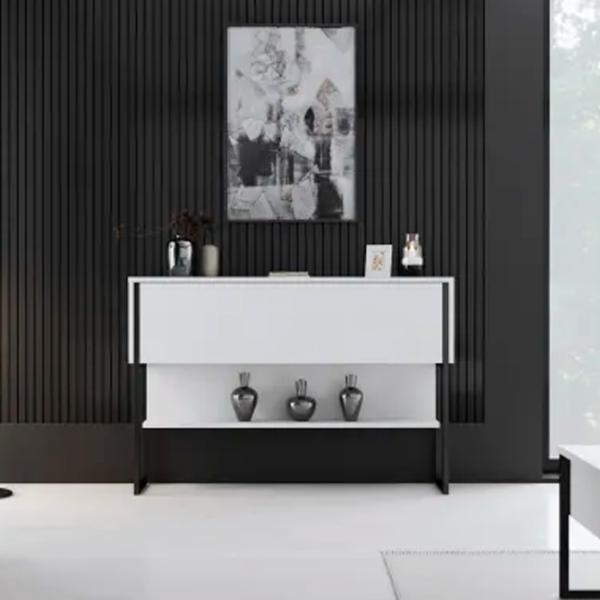 Комод Trendy Luxe 80 x 120 x 30см / ДСП / White photo 5